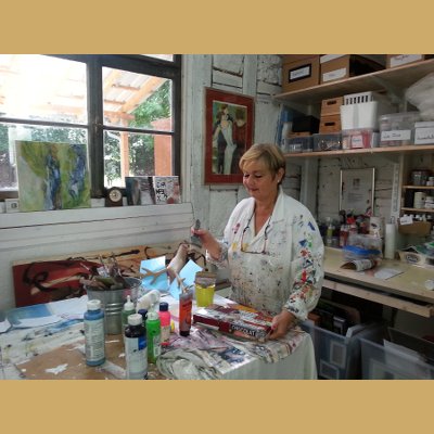 Das Arbeiten im Atelier macht viel Freude!