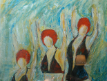 Bild 6: Figuren und Spachteltechnik - Doris Färber - Wiesbaden