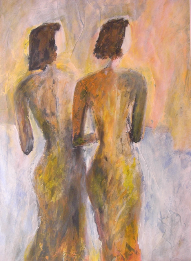 Bild 16: Figuren und Spachteltechnik - Doris Färber - Wiesbaden