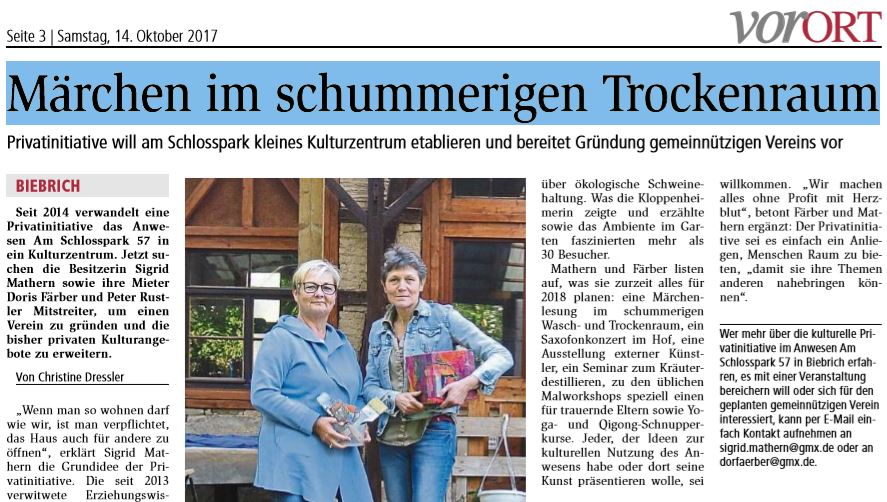 Mrchen im schummerigen Trockenraum