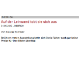 Doris Färber im Wiesbadener Kurier vor Ort